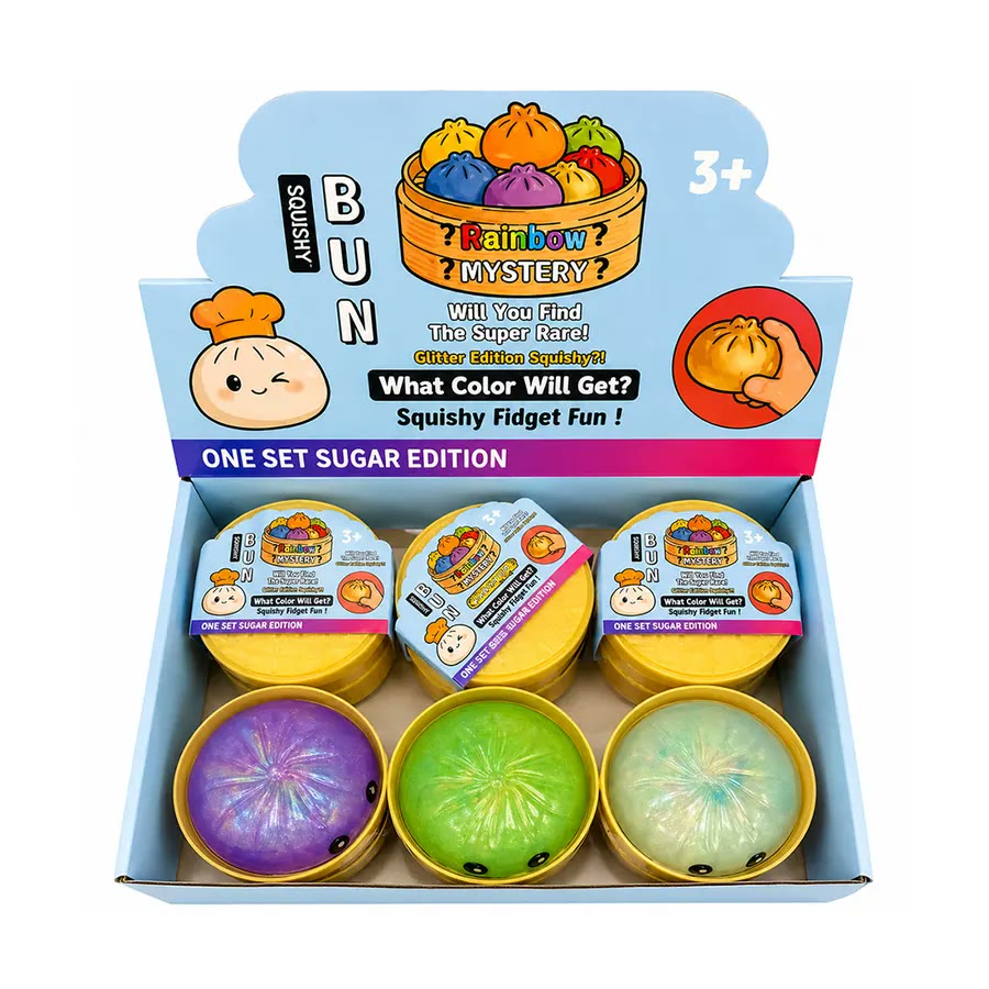 Mystery glitter bao display
